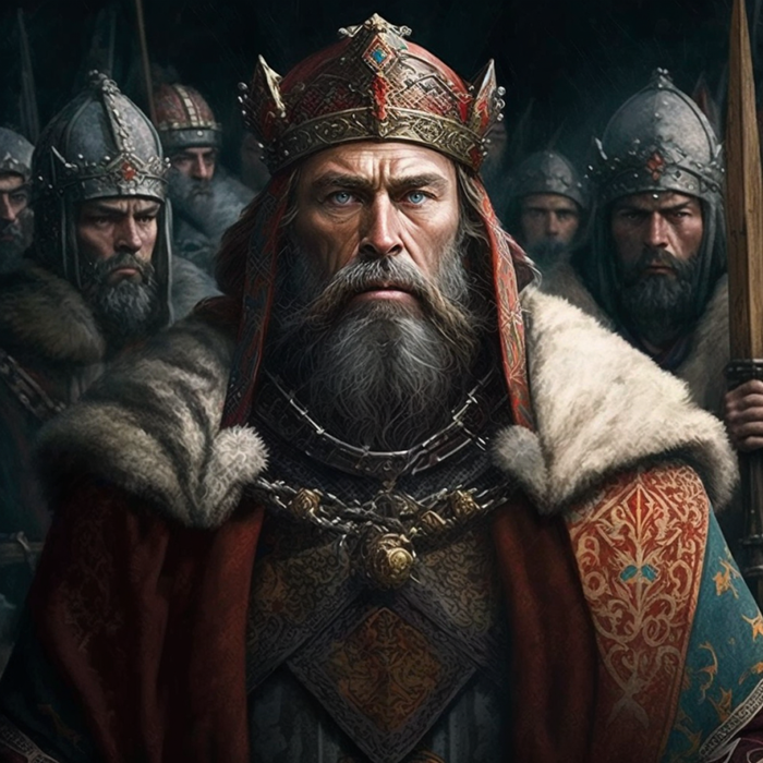 Цар Симеон Велики пред прага на Константинопол, версия на MidJourney
