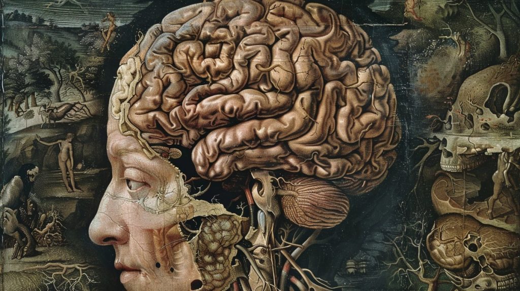 Човешкият мозък според Midjourney